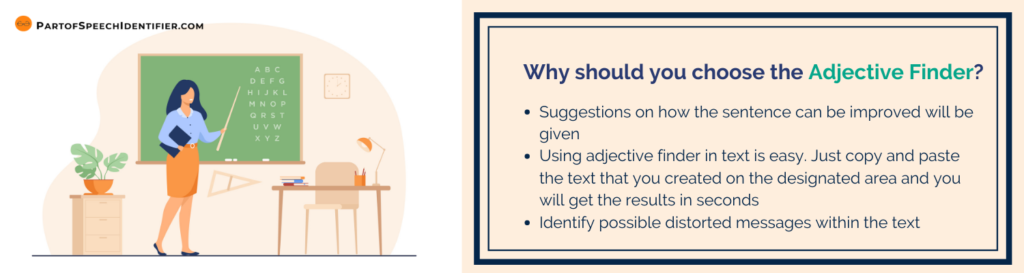 find the adjective in the sentence checker find the adjective in the sentence checker
